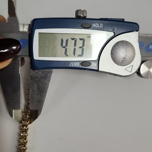 Vintage 14k Yellow Gold Diamond Tennis Bracelet 7" - Picture 7 of 9